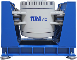 Watercooled shaker with high sine force of 300 kN