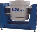 Watercooled shaker with sine force of 100 kN